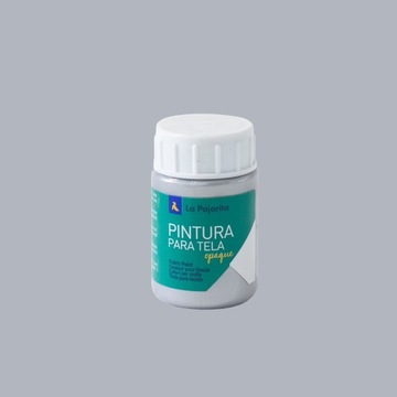 Farba do tkanin ubrań SREBRNA metaliczna 35ml kosz