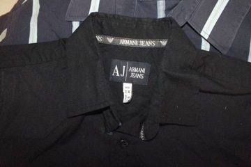 Armani Jeans, koszula męska M 40 czarna