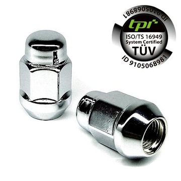 NAKRĘTKI 12x1,25 12x1,5 14x1,5 1/2 CALA CHROM CHROMOWANE PREMIUM TPI 20szt