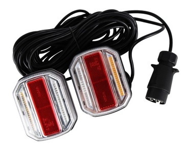 LAMPY LEDOWE TYLNE ZESPOLONE LED NA MAGNES DYNAMICZNY KIERUNEK 7 PIN