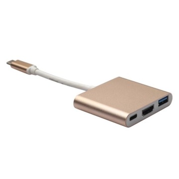 Переходник USB 3.1 Type C на HDMI + USB 3.0 + USB C 4K