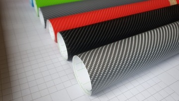 4D Автомобильная фольга Carbon 4D 152x60 Черный 3D