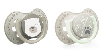 LOVI 2 smoczki smoczek dynamiczny 3-6 m BUDDY BEAR