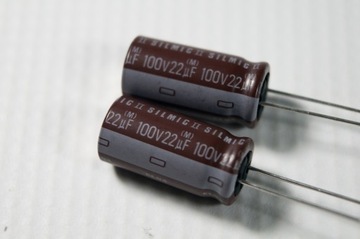 Kondensator 22uF/100V ELNA SILMIC II RFS x 2 szt.