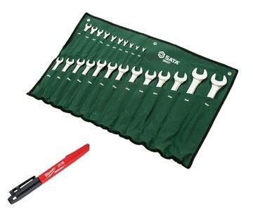KLUCZE PŁASKO-OCZKOWE 23EL + GRATIS SATA 09027