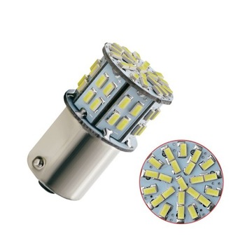 ŻARÓWKA LED 50 SMD 1206 PY21W BAU15S BIAŁA