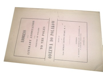 STUART D.C.: Odezwa do Polaków. Londyn, 1850