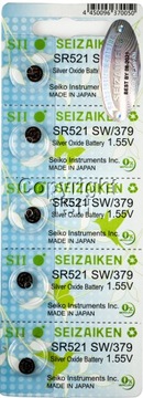 СЕРЕБРЯНАЯ БАТАРЕЯ SR521SW 379 SEIZAIKEN SEIKO