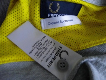 FRED PERRY SZARA KOSZULKA POLO ROZ. M