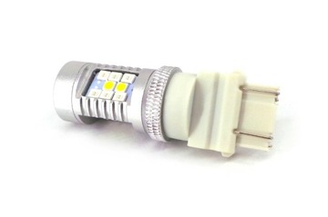 LED 3157, P27/7W 12V 1900lm CANBUS biały czerwony