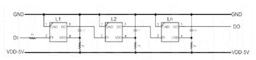5 программируемых адресных светодиодов RGB WS2812B