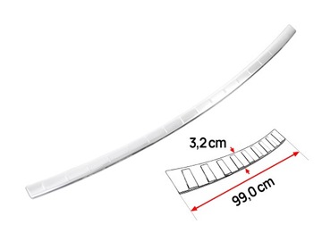 LIŠTA KUFRU NA NÁRAZNÍK MERCEDES GLE W166 15+