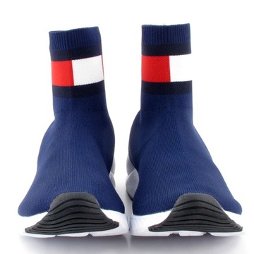 TOMMY HILFIGER T3A5 granatowe botki 59656/37