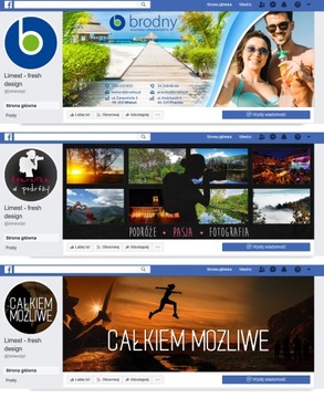 FACEBOOK FANPAGE графический дизайн аватар + фоновое фото