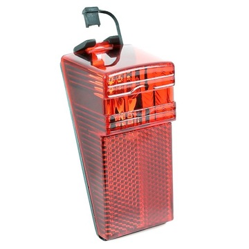 LAMPA ROWEROWA TYLNA NA TYŁ NA BŁOTNIK RETRO CHROM