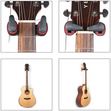 KALINE J-19A wieszak hak gitarowy z blokadą DREWNO
