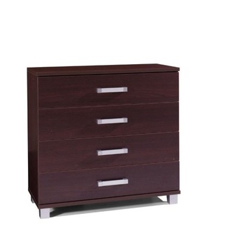 MS35 KOMODA SZAFKA 90 cm kasztan wenge 4 szuflady