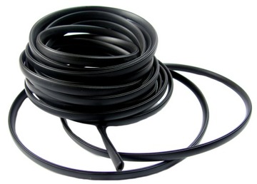 LISTWA NA RANTY CZARNA- KRAWEDZIOWA - ODBÓJ TUNING -ELASTYCZNA - NA METRY