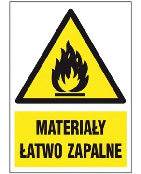 ZNAK PPOŻ. MATERIAŁY ŁATWOPALNE 14P/1 FS