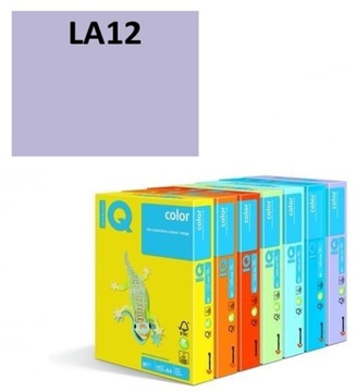 Papier ksero IQ A4 80g / 500ark. LA12 lawendowy