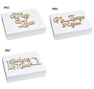 КОРОБКА ДЛЯ КОНВЕРТОВ + ДЛЯ ОБРУЧАЛЬНЫХ КОЛЬЦ, БЕЛЫЙ НАБОР