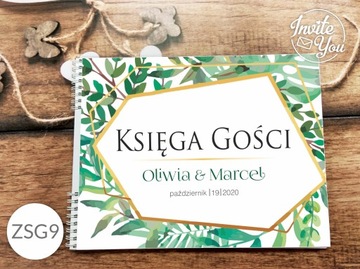 Księga Gości Glamour Wesele Ślub 9 wzorów PERSON