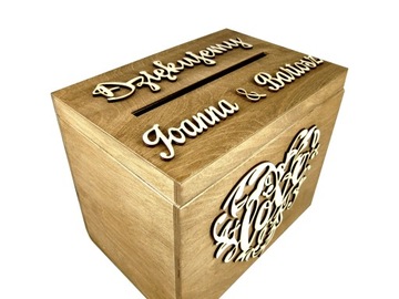 Набор для конвертов Обручальные кольца Имена жениха и невесты Дата XL