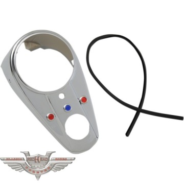 HARLEY FL KONSOLA LICZNIKA CHROM Z USZCZELKA 63-67