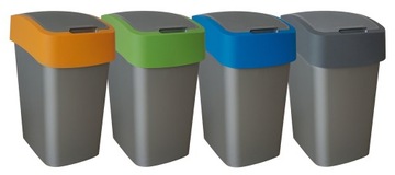 Zestaw kosz 50l do segregacji odpadów CURVER 4x50L