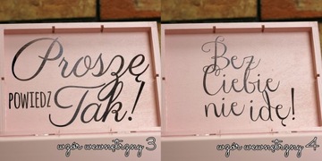 GIFTBOX DLA ŚWIADKOWEJ PROŚBA O ŚWIADKOWANIE ŚLUB