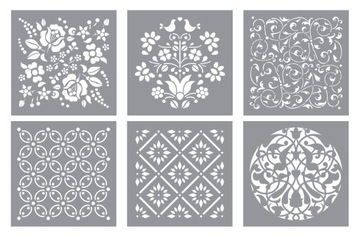 Szablon do zdobienia wielorazowy pattern 25x25