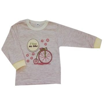 Podkoszulka długi rękaw Bike 74 cm Beż