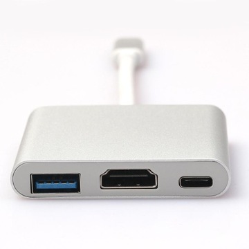 Переходник USB 3.1 Type C на HDMI + USB 3.0 + USB C 4K