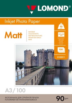 Matowy fotopapier A3 do drukarki atramentowej 100s