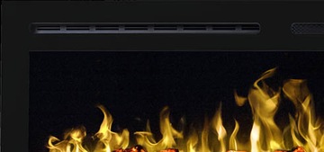 Электрокамин Majestic 72 black LED, 183 см!