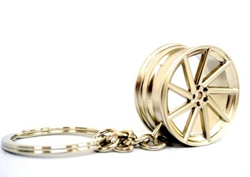 VOSSEN srebrny brelok do kluczy seria wheels felga