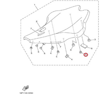 ПОДУШКА СИДЕНЬЯ YAMAHA RAPTOR GRIZZLY YFZ450 R
