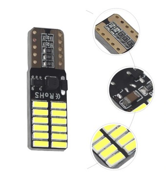 ЛАМПОЧКА 24 LED 4014 W5W T10 CANBUS СИНИЙ СИНИЙ