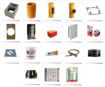 ДЫМОХОДНАЯ СИСТЕМА BRATA СТАНДАРТ С ВЕНТИЛЯЦИЕЙ 4м/180