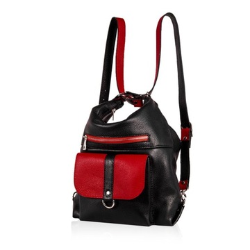 КОЖАНЫЙ РЮКЗАК ЖЕНСКАЯ СУМКА ШОППЕР 2В1 А4