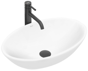 Umywalka Ceramiczna Nablatowa PAMELA REA Biała