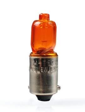 Żarówka halogenowa HY6W M-Tech BAX9S 6W 12V Żółta