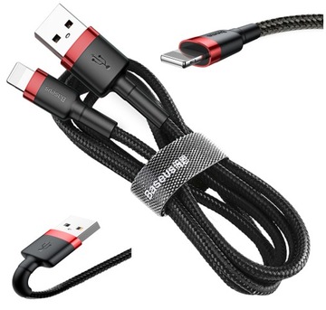 BASEUS 2M DŁUGI KABEL do IPHONE 11 X 8 7 6 6S 5S