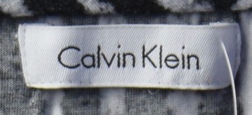 CALVIN KLEIN CZARNO-BIAŁA SUKIENKA GOŁE RAMIONA 42