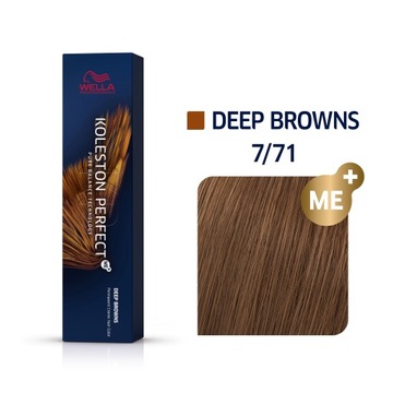 Wella Farba Koleston Perfect Me+ KP 7/71 Deep Browns blondy brązy 60ml