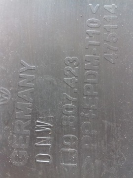 VW BORA GOLF IV COMBI 1J9807423 СПОЙЛЕР БАМПЕРА