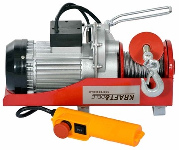 WYCIĄGARKA WCIĄGARKA ELEKTRYCZNA LINOWA 800KG 230V 400KG ZBLOCZE