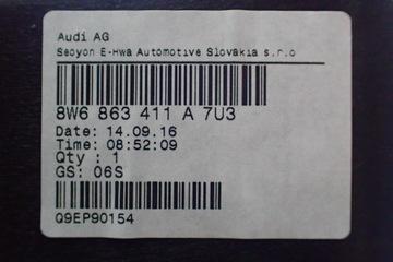 AUDI A5 8W POLIČKA KUFRU 8W6863411A