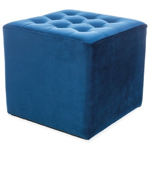 Pufa Lori Velvet granatowa 39x39 Modern