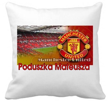 MANCHESTER UNITED PODUSZKA Mikrofibra+IMIĘ